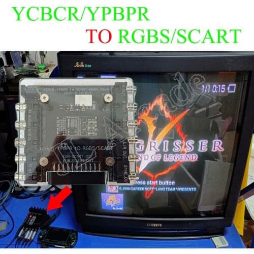 Color Difference Component YCRCB / YPBPR / YUV To RGBS/SCART European Standard Converter Converting Board for Arcade Video Game