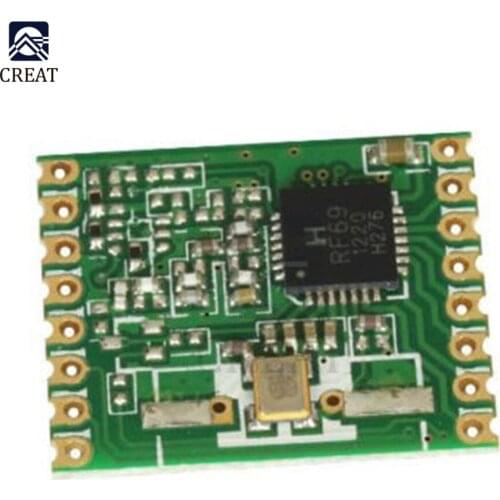 RFM69HW 868Mhz 20dBm HopeRF Wireless Transceiver 868S2 Module Remote FIR Channel Filter Board Automatic RF Sensor temperature