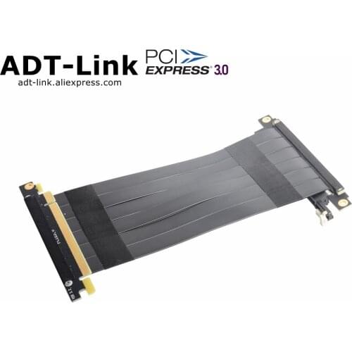 PCI Express Gen3 PCI-E 3.0 16X Extender Flexible Extension Cable Reverse GTX 1080Ti 2080Ti GPU PCIe X16 Riser Card Cable