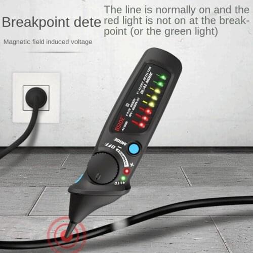 Smart multimeter Non-Contact Voltage Tester AVD06 Socket Wall Power Outlet Live Test Pen Indicator 12~1000V match Multimeter