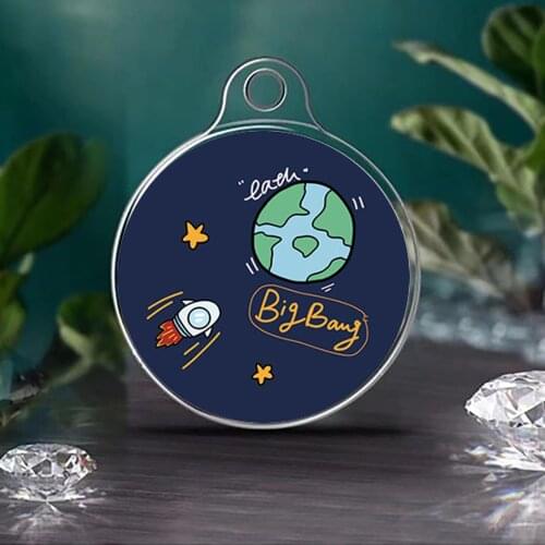 TPU Tracker Protective Cover Ultra-thin Case For Airtag Anti-lost Anti-scratch Accessories For Airtags Astronaut Cover Sticker