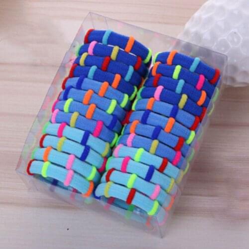 12 Pcs/Set Popular Women Girls Rubber Band Candy Color Elastic Hair Bands Hair Scrunchies For Female Headwear Hair Accessories