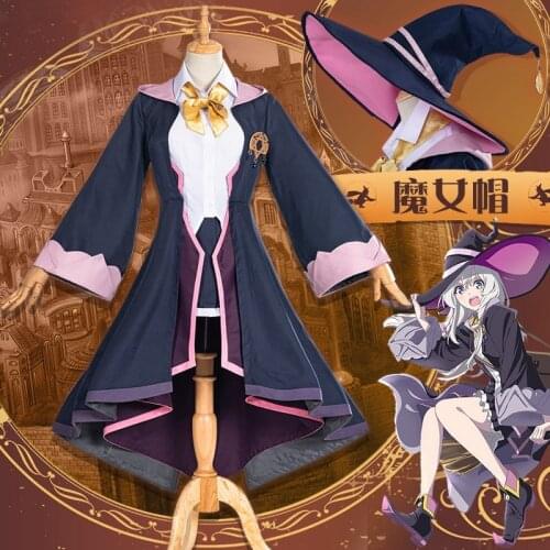 Anime Wandering Witch Majo no Tabitabi The Journey of Elaina Cosplay Costume Uniforms Women Halloween Clothes