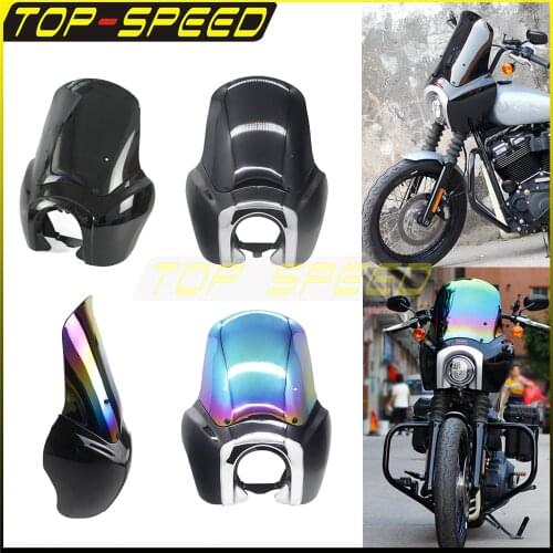 20 Colors 5 3/4" Front Head Light Fairing Mask Cover for Harley Softail Street Bob FXBB Standard FXST 2018-2021 w/Mounting Kit
