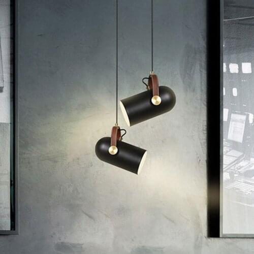 American Style Angle Adjustable Pendant Lamps Luminaire Modern Black Metal Vintage Home Decor Kitchen Dining Room Hanging Lights