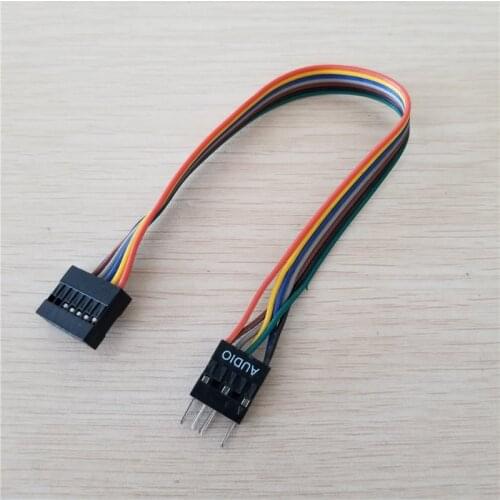 Front Panel 13Pin to 9Pin Power Audio Cable for PC ATX Chassis Lonovo Motherboard 10cm