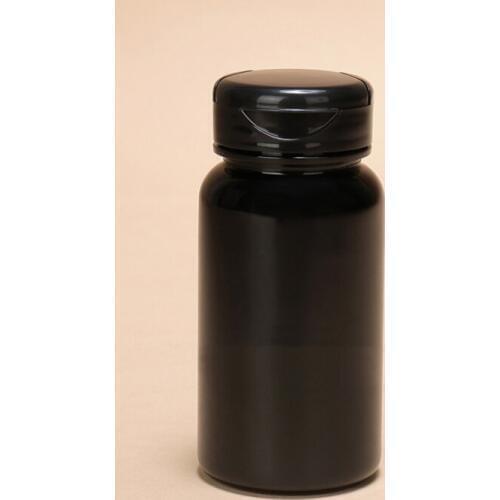 BEAUTY MISSION 120ml 40 Pcs/Lot Medical PET Empty Bottle, Black Pull Lid Bottle, 120cc Capsule Bottles With Flip Top Cap