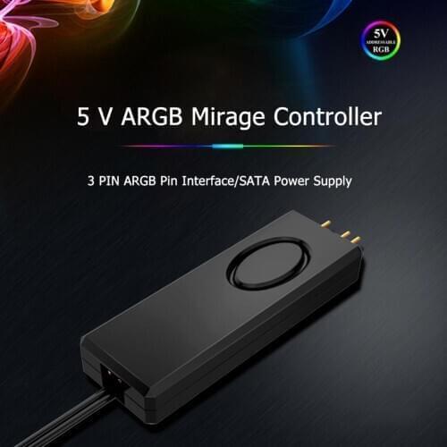 Jonsbo SATA Power Supply 3Pin AURA RGB ARGB Controller Memory Light Stripe Remote Control For Computer PC Case Fan Accessories