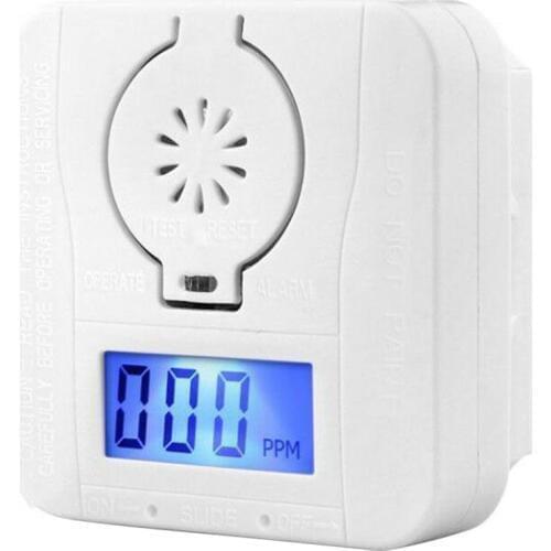 Home CO Carbon Monoxide Smoke Detector Poisoning Gas LED Display Warning Alarm