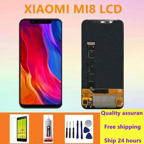 For Xiaomi Mi 8 Touch Screen Digitizer Assembly With Frame For Xiaomi Mi8 Replacement Repair parts
