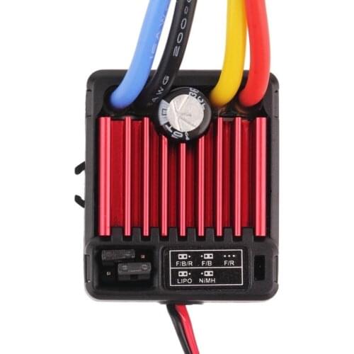 1 Pcs Originele Hobbywing Quicrun 1060 60A Geborsteld Electronic Speed Controller Esc Voor 1:10 Rc Auto Waterdicht Voor Rc Auto
