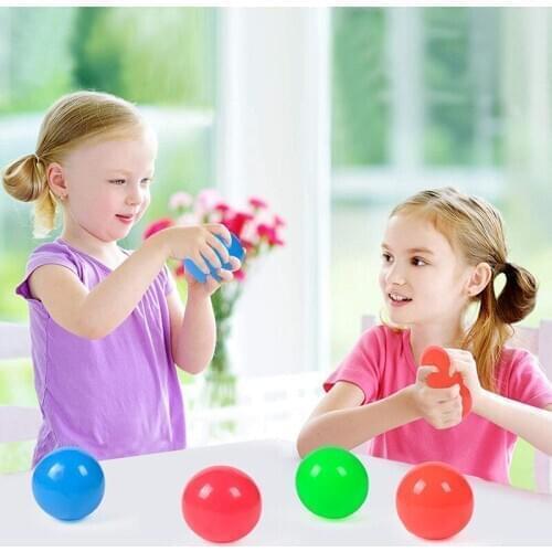 Fluorescent Sticky Wall Ball Ceiling Tossing Ball Sticky Target Ball Stress Relief Toy Novelty Kids Adults Toy Childrens Gift