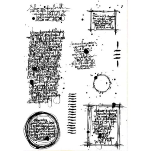 Background Clear Stamp Seal for DIY scrapbooking photo album Decorative clear stamp sheets A0790