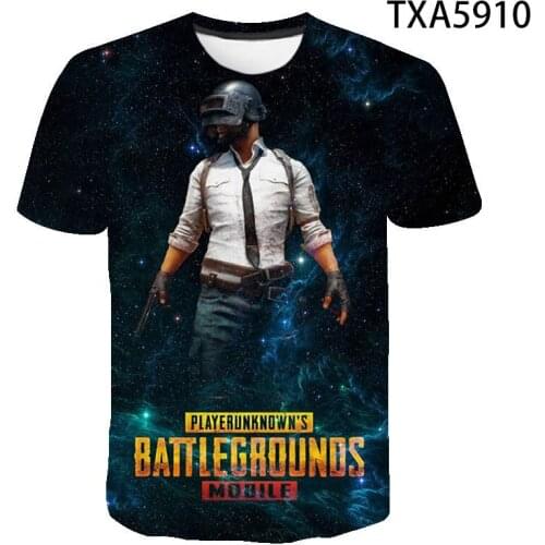 3D Summer Printed T Shirts Pubg Casual Men Women Children Fashion Streetwear Short Sleeve Boy Girl Kids Short Sleeve Cool Tops