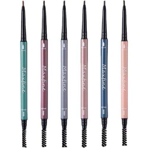 Ultra Fine round Eyebrow Pencil Precise Brow Definer Long Lasting Waterproof Blonde Brown Eye Brow Makeup 6 Colors