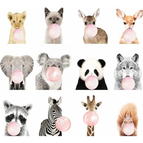 AZQSD DIY Painting By Numbers Animal Picture For Living Room Home Decoration Coloring By Numbers Giraffe 40x50cm Unique Gift