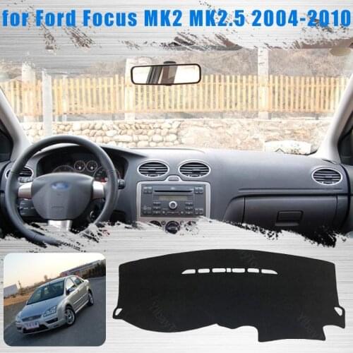 Car Dashboard Avoid Light Pad Instrument Platform Desk Cover Mat Carpets for Ford Focus MK2 MK2.5 2004-2010