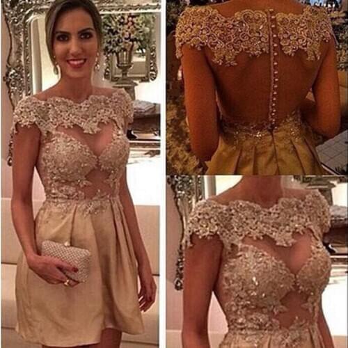 Fashionable Amazing Gown Cap Sleeve Applique Lace Online Shopping Vestido De Festa Curto Newest mother of the bride dress