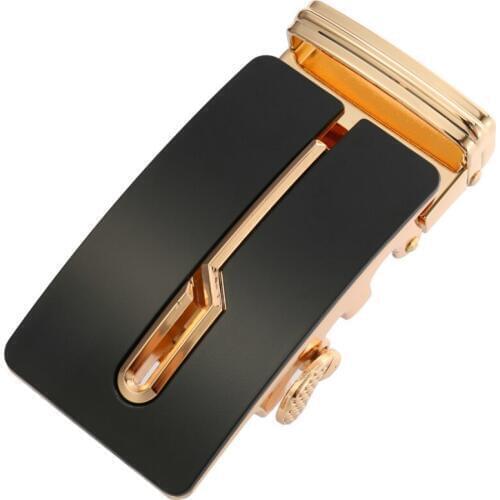 New Fashion Mens Business Alloy Automatic Buckle Unique Men Plaque Belt Buckles for 3.5cm Ratchet Men Apparel Accessories g1259