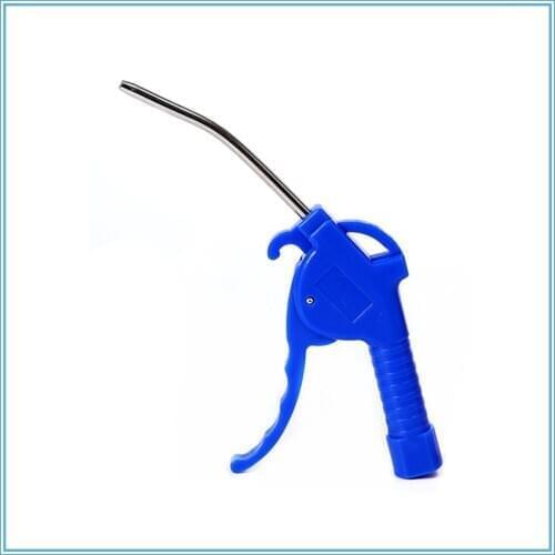 Pneumatic Blow air tool Metal Bent Tube Nozzle Blue Air Blow Dust Gun 100mm