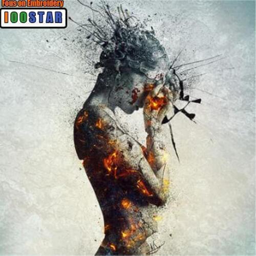 Portrait Diamond Painting Cross Stitch Picture of Rhinestones DIY 5D Girl Icon Diamond Mosaic Embroidery Wall Decor