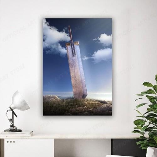 Buster Sword Poster Canvas Wall Art Decoration Prints For Living Kid Children Room Home Bedroom Decor Painting Game
