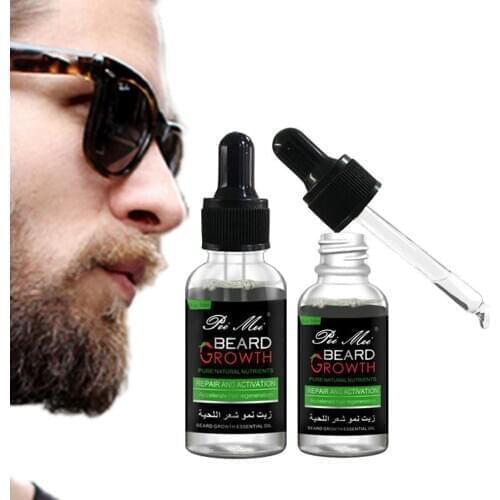 Professional Beard Growth Enhancer Beard Essential Oil for Men Hair Barbe Facial Nutrition Moustache Grow Men Strength Beard Kit