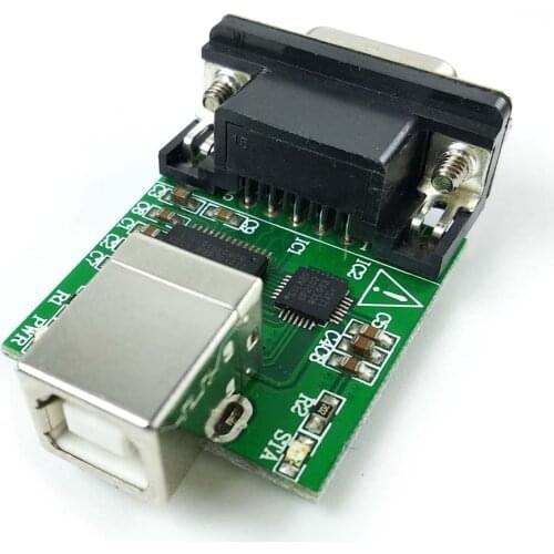 Type B Socket CP2102 USB RS232 Adapter PCBA Module with db9 virtual com port full pinout usb2rs232 Cable