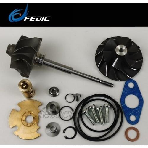 Turbocharger shaft and wheel + repair kit GT2056V 720931 Turbo rotor assembly for VW T5 Transporter 2.5 TDI 128 Kw 174 HP AXE