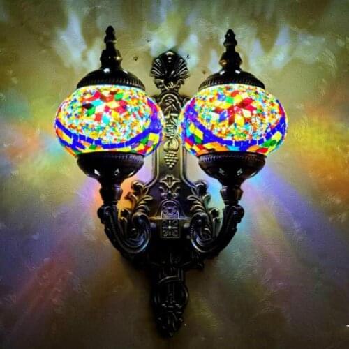 Turkish National Wind Wall Lamp Retro Romantic Tv Wall Balcony Corridor Ktv Cafe Wall Lamp