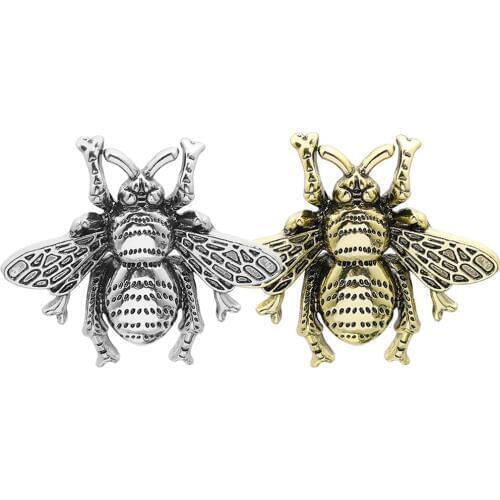 Vintage Bee Insect Metal Decor Pins Brooch Bronze Jewelry Lapel Pins Badge Brooch Pin Women Men Suit/Coat/Tie Jewelry