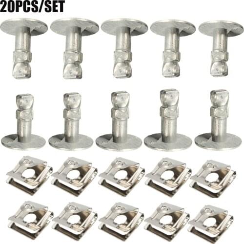 20Pcs/Set 8D0805960 8D0805121 Under Engine Gearbox Cover Screws Gearbox Lower Guard Plate Snaps For VW Passat B5 For Audi A4 A6