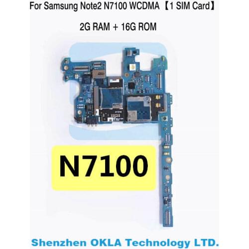 1pcs For Samsung Note3 GT N7100 2GB RAM 16GB ROM Mainboard Motherboard Logic Board Replacement used original