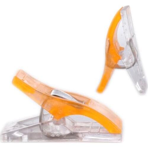 10 pcs Job Foot Case Multicolor Plastic Clips Fabric Clamps Patchwork Hemming Sewing Tools Sewing Accessories