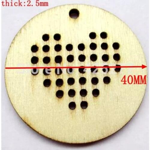 20x small heart cross stitch blanks 40*40mm earring necklace diy decoration