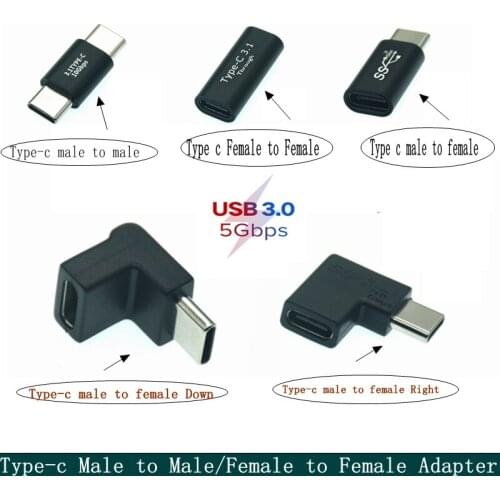 10Gbps 5Gbps Type C to USB 3.0 Adapter OTG USB- C to Type- C Male/ Female Converter Charging Date Adapter /cable
