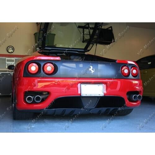 Car Accessories Dry Carbon Fiber Rear Diffuser Fit For 1999-2005 F360 Modena Spider Rear Bumper Under Diffuser Lip