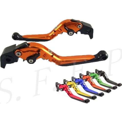 CNC Aluminum Folding Extendable Adjustable Brake Clutch Levers For Kawasaki ZX6R/636 2007-2018