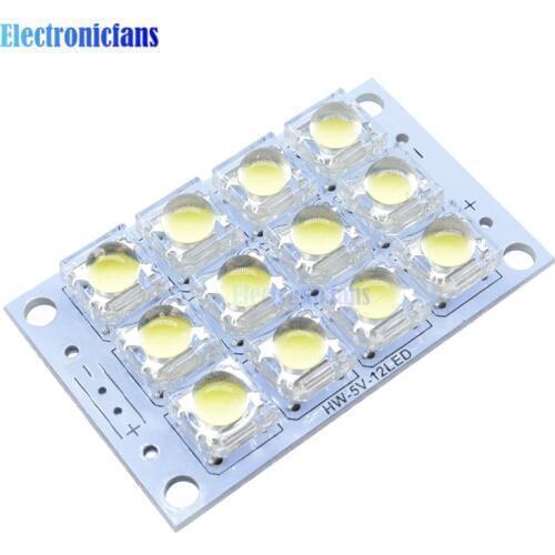 DC 3V-5V 12 LED Super Bright White LED board Night LED Lights Lamp