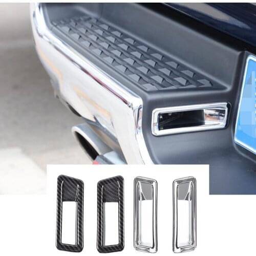 ABS Rear License Plate Lamp Decorative Cover Trim Fit for Dodge Ram 1500 2018-2021 Exterior Car Accessories