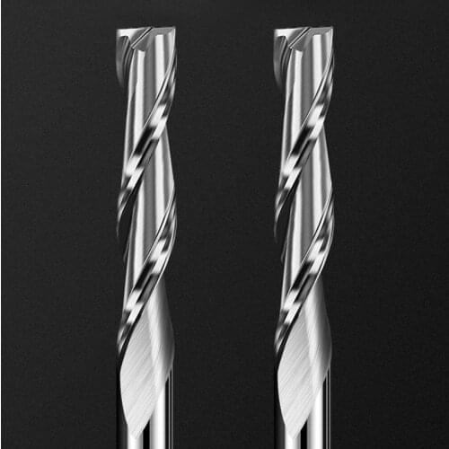 Double-edged compound edge milling cutter engraving knife aluminum woodworking CNC numerical control tungsten steel cutter
