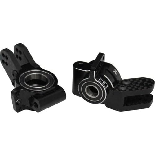 Hot Racing aluminum rear hubs with carbon fiber link tabs for 1/8 Arrma Kraton BLX Talion BLW Typhon