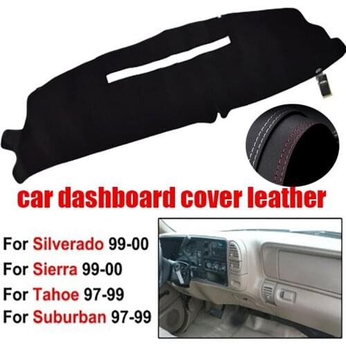 TAIJS Factory Classic Leather Car Dashboard Cover For Chevrolet Silverado Sierra1999 2000 Tahoe Suburban 97-99 Left hand drive