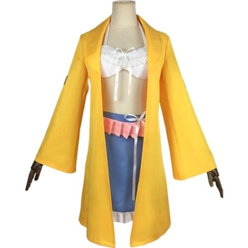 Danganronpa V3:Killing Harmony Angie Yonaga Costume Uniform Anime Yellow Suit Halloween Costumes Cosplay Dress Up NEW