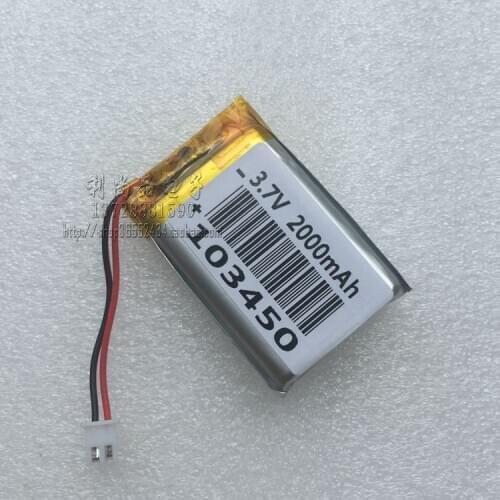 3.7V polymer lithium battery 2000MAH small Bu Ding early education machine story machine navigation 103450