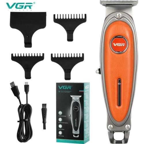 VGR Luxury Brand Electric Hair Clipper Professional Trimmer Men Barber Razor Beard Stainless Steel Blade Hair Cutting Machine