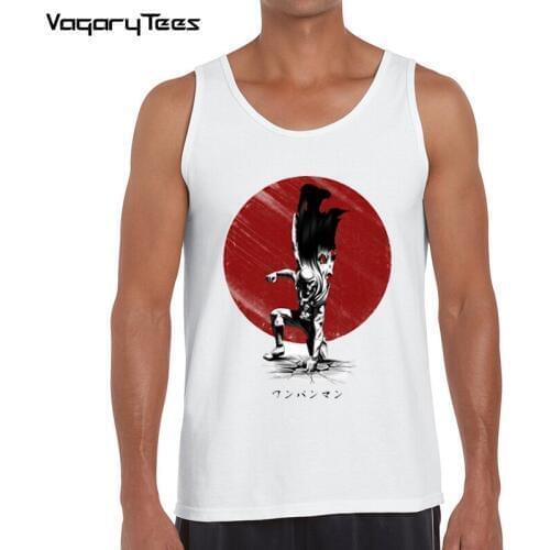One Punch Man Printed men tank top Fashion cool Anime confortable mens Lethal Punch Vest casual tops for men