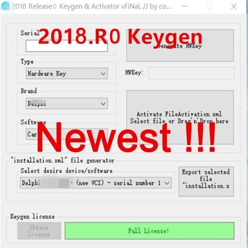OBD2 2017R3 with keygen delphis Bluetooth VCI vd obd2 Scanner cars trucks auto professional diagnostic tool 2017 R3