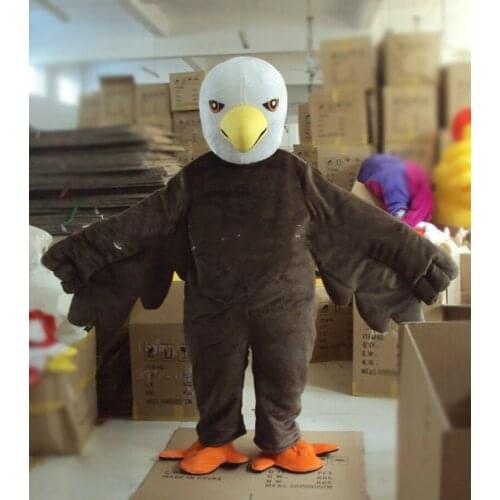 New Bald Eagle Mascot Costume Suit Cosplay Party Game Dress Outfit Carnival Fursuit Interesting Funny Cartoon Character Clothing