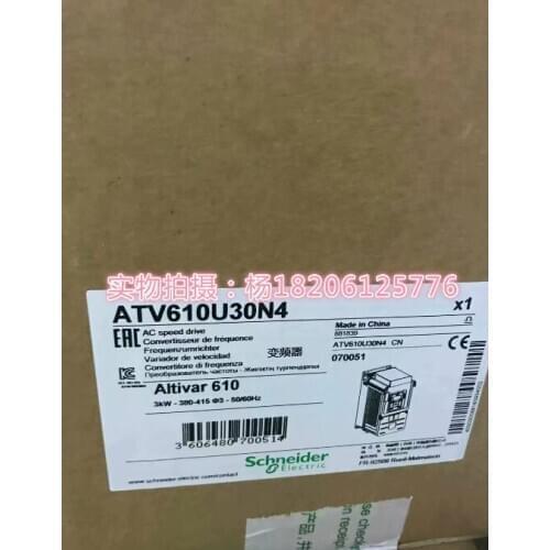 610 Series Variable Frequency Atv610u30n4 New Special Offer (Only Genuine Products Are Sold)